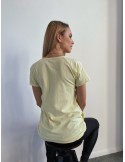 Loose T-shirt with pockets, lemon A250 - Online store - Boutique